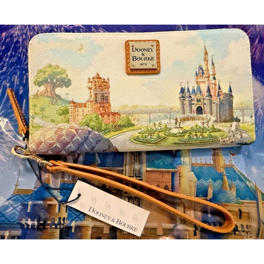 2026 Disney Parks 55TH Walt Disney World Dooney & Bourke Wallet Purse Castle
